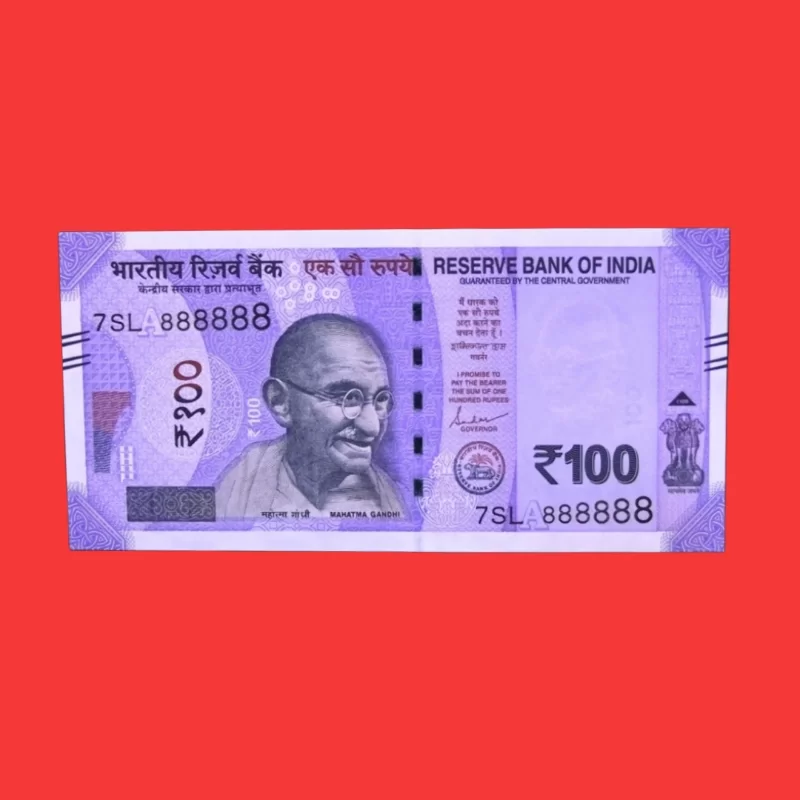 Indian ₹100 Fancy Currency Note – Serial Number 888888
