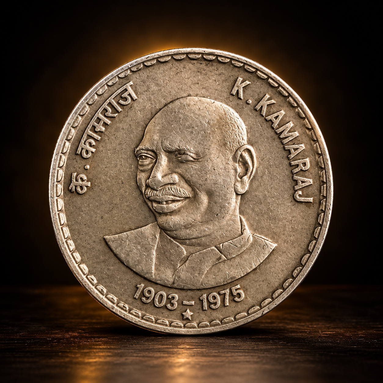 ₹5 K. Kamaraj Birth Centenary Commemorative Coin - Indian Leader