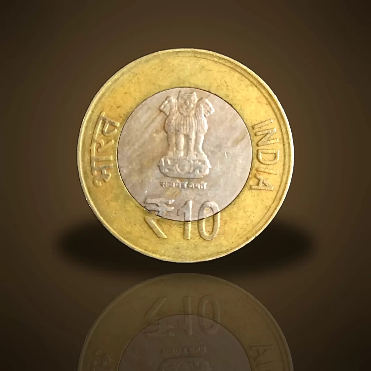 India ₹10 Dr. B. R. Ambedkar 125th Birth Anniversary Commemorative Coin (2015) | Rare Bi-Metal Collectible Coin — image 2