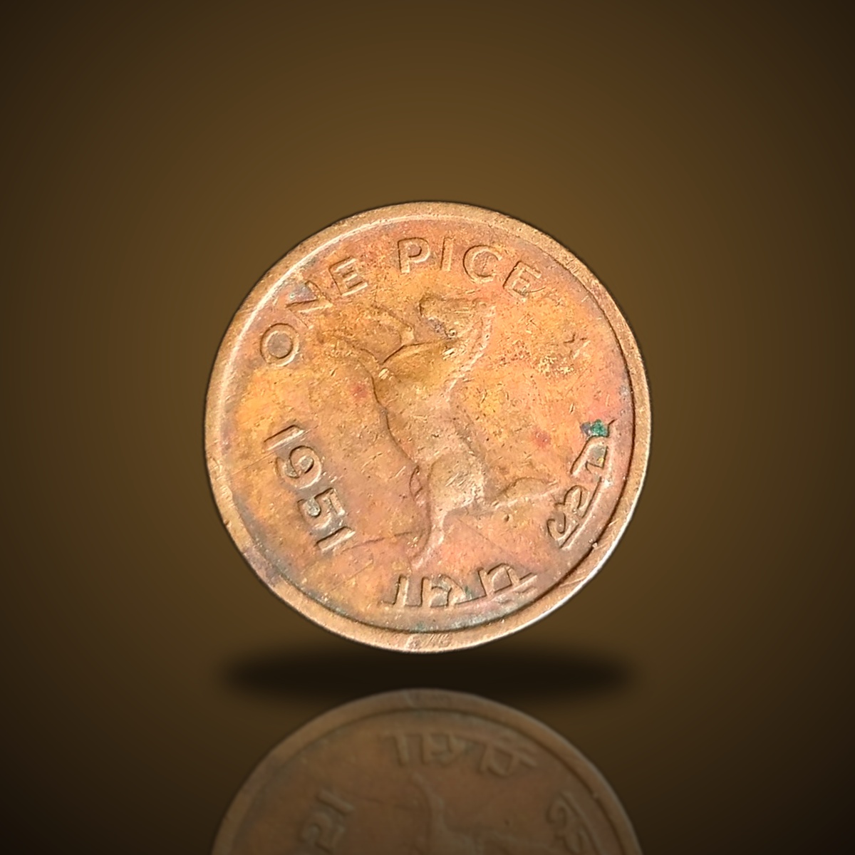 1951 Great Britain 1 Penny – King George VI – Bronze Coin