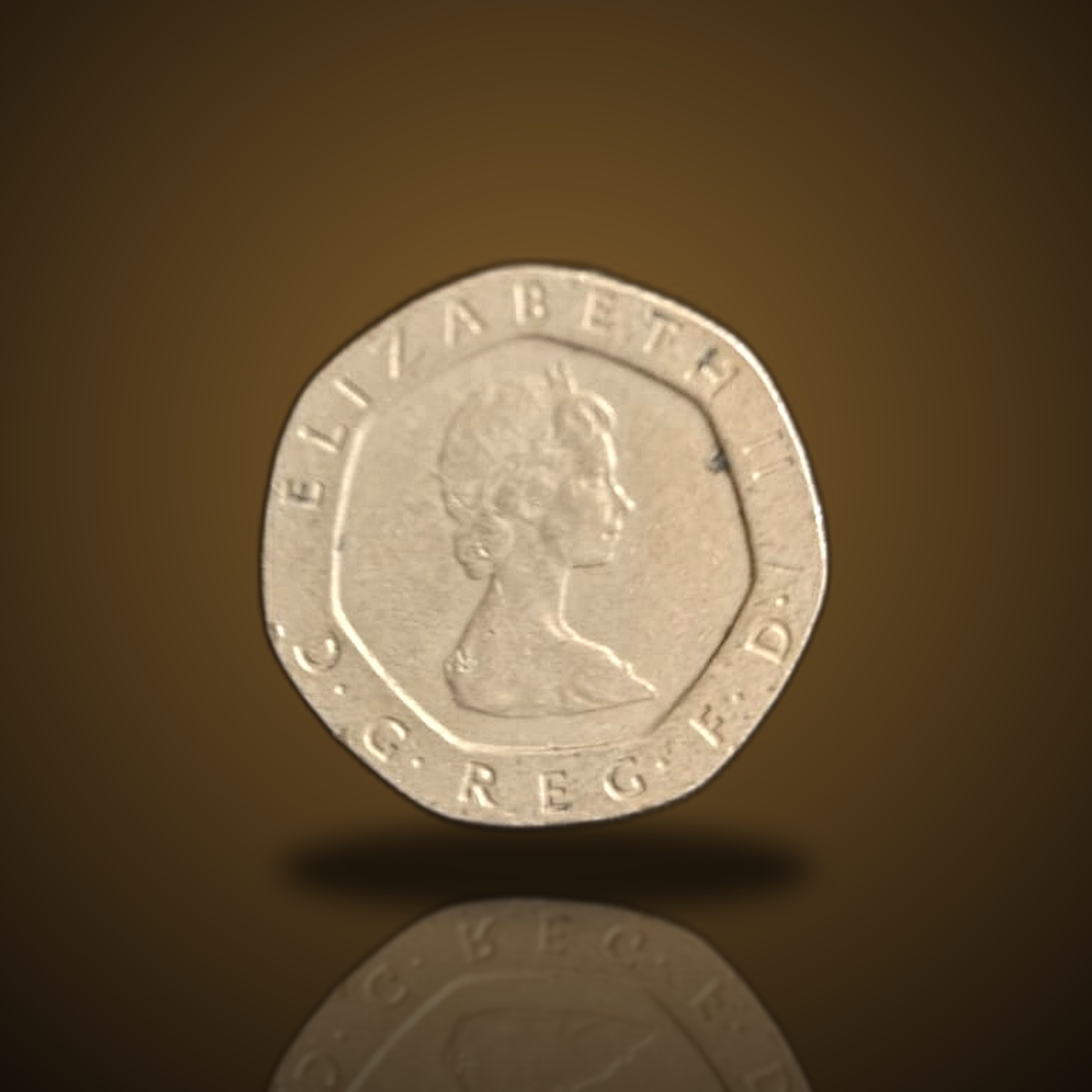 1998 UK 20 Pence Coin – Queen Elizabeth II British Vintage Coin