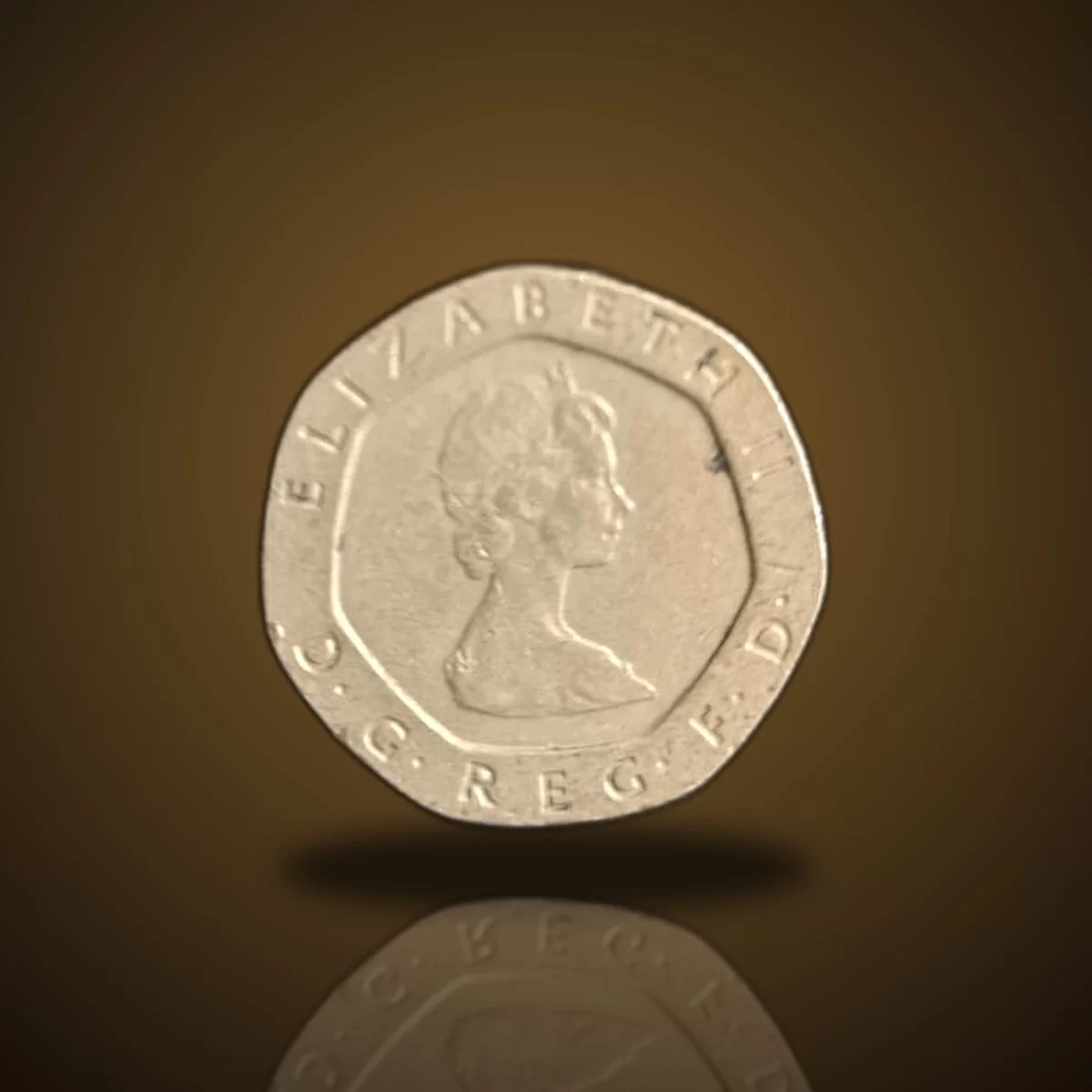 1998 UK 20 Pence Coin – Queen Elizabeth II British Vintage Coin